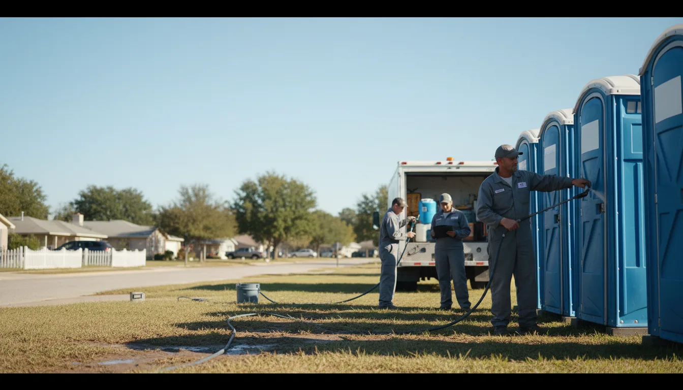 Long-Term Portable Toilet Rental in Knickerbocker, TX near me